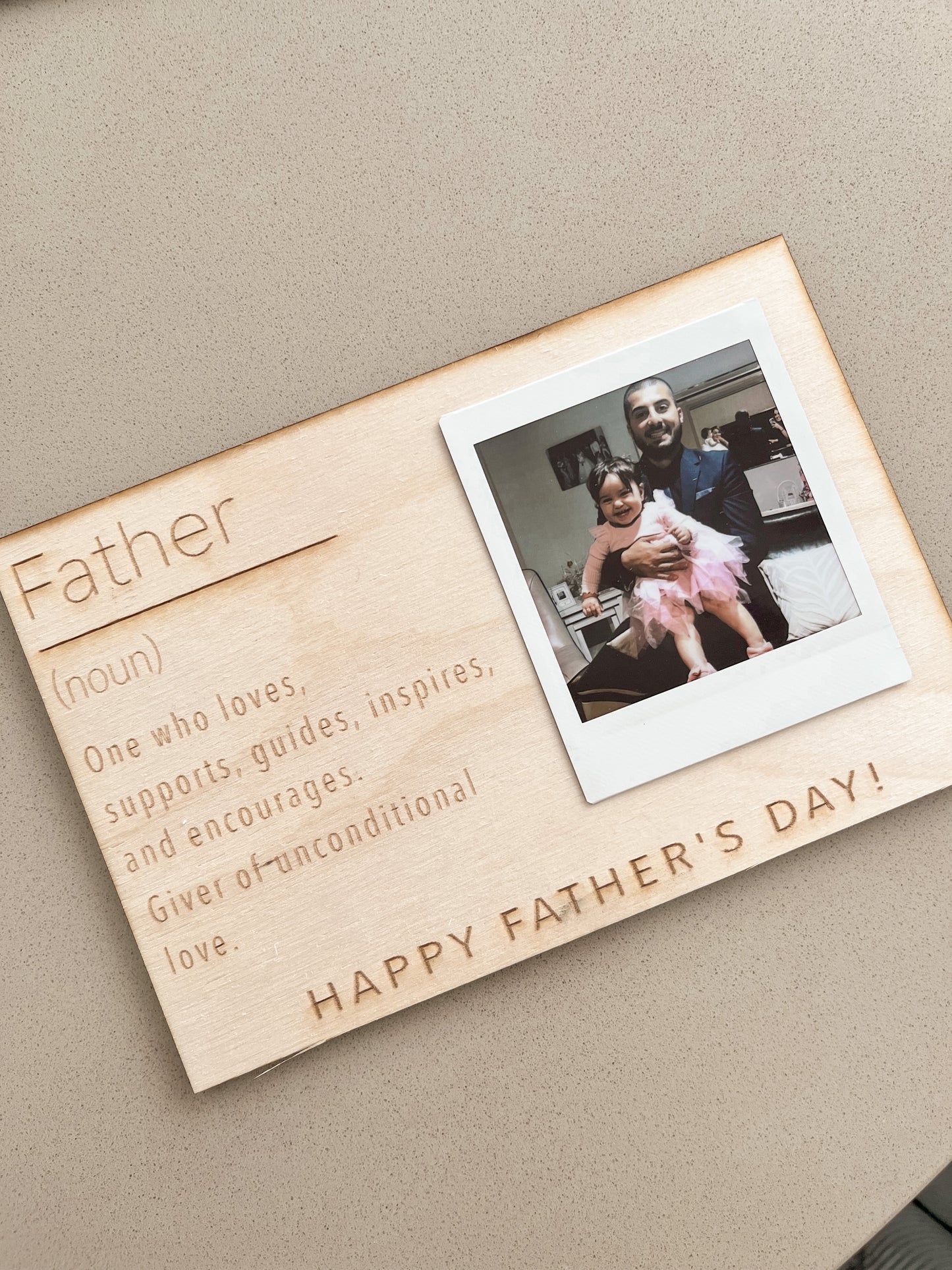 Polaroid Father’s Day Plaque