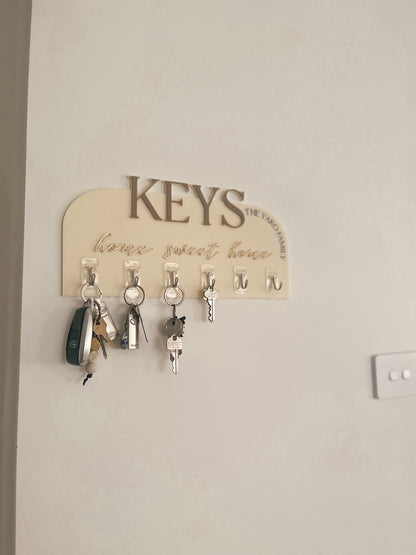 Personalised Key Holder Display