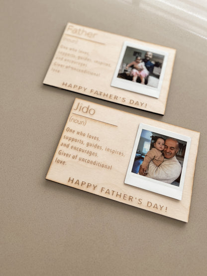 Polaroid Father’s Day Plaque