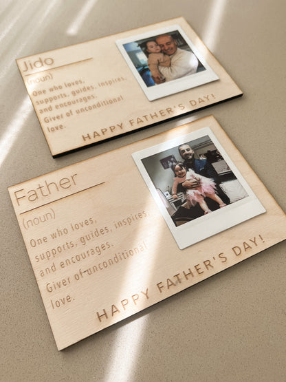 Polaroid Father’s Day Plaque