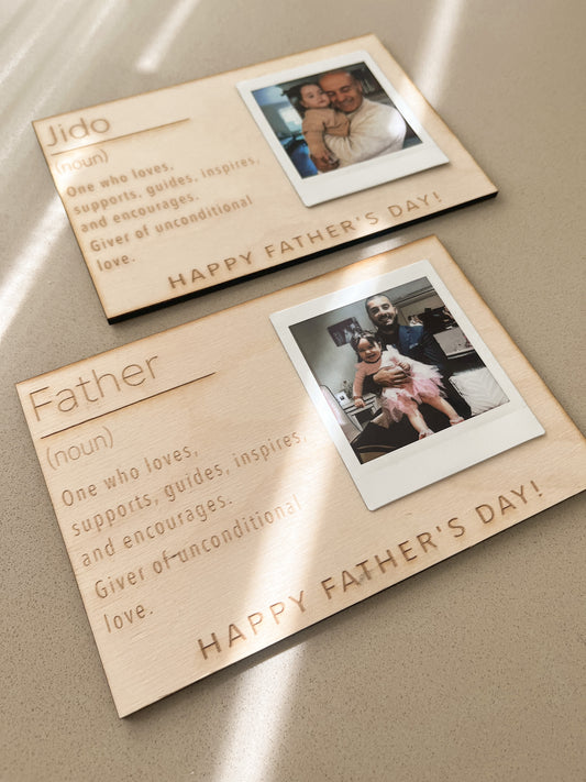 Polaroid Father’s Day Plaque