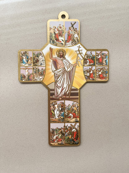 Wooden Cross Religious Decor