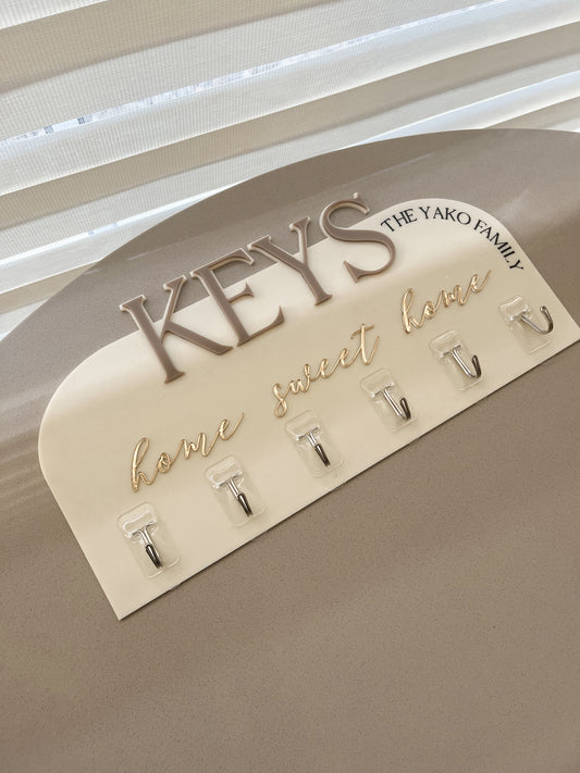 Personalised Key Holder Display