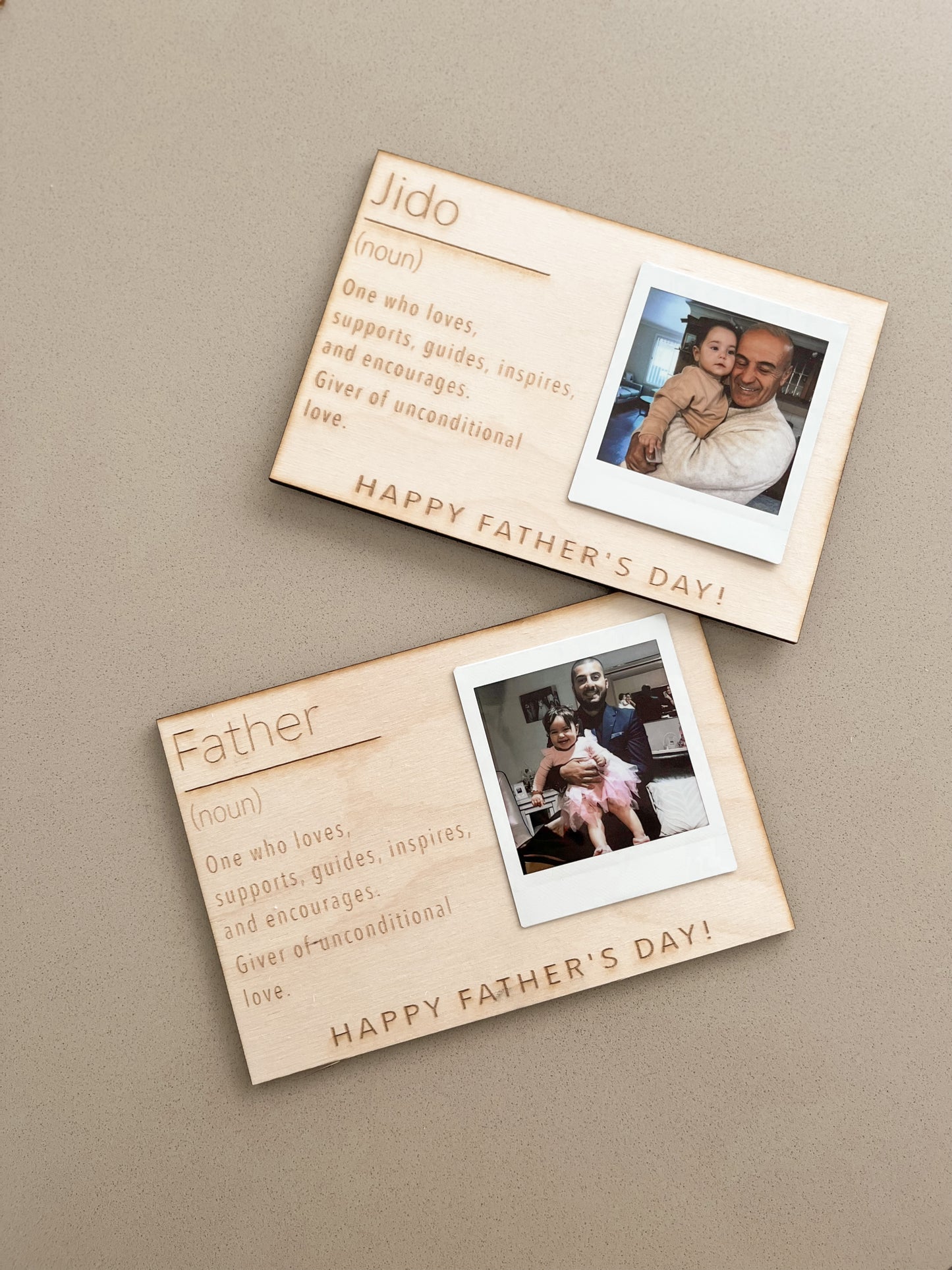 Polaroid Father’s Day Plaque