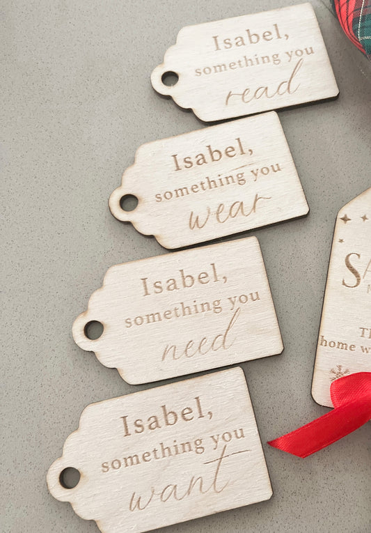 Christmas Present Tags Set