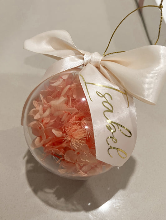 Personalised Floral Bauble