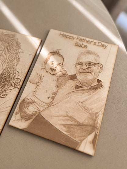 Wooden Engraved Photos