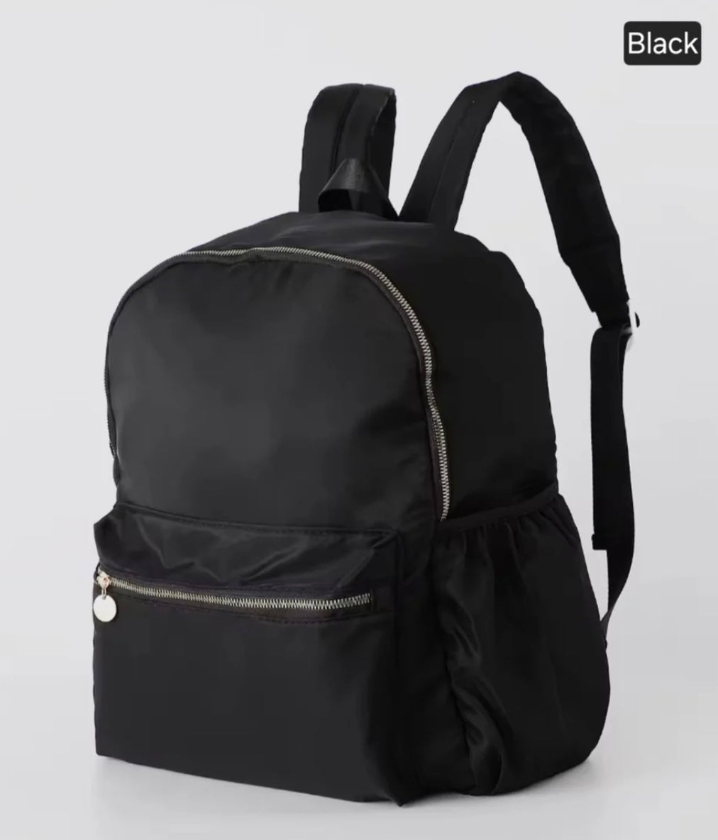 Plain Backpack - embroidered