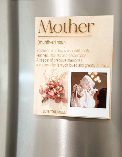 Polaroid Mother’s Day Floral Plaque