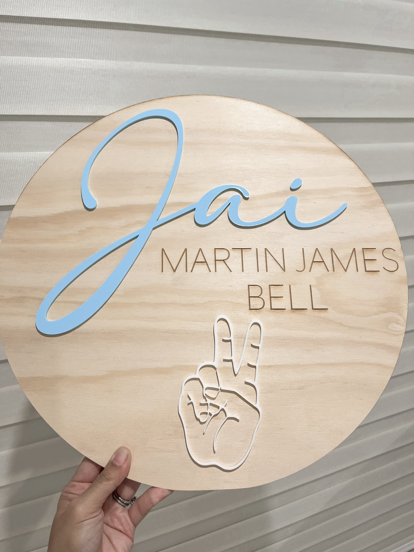 Round Acrylic Name Plaque