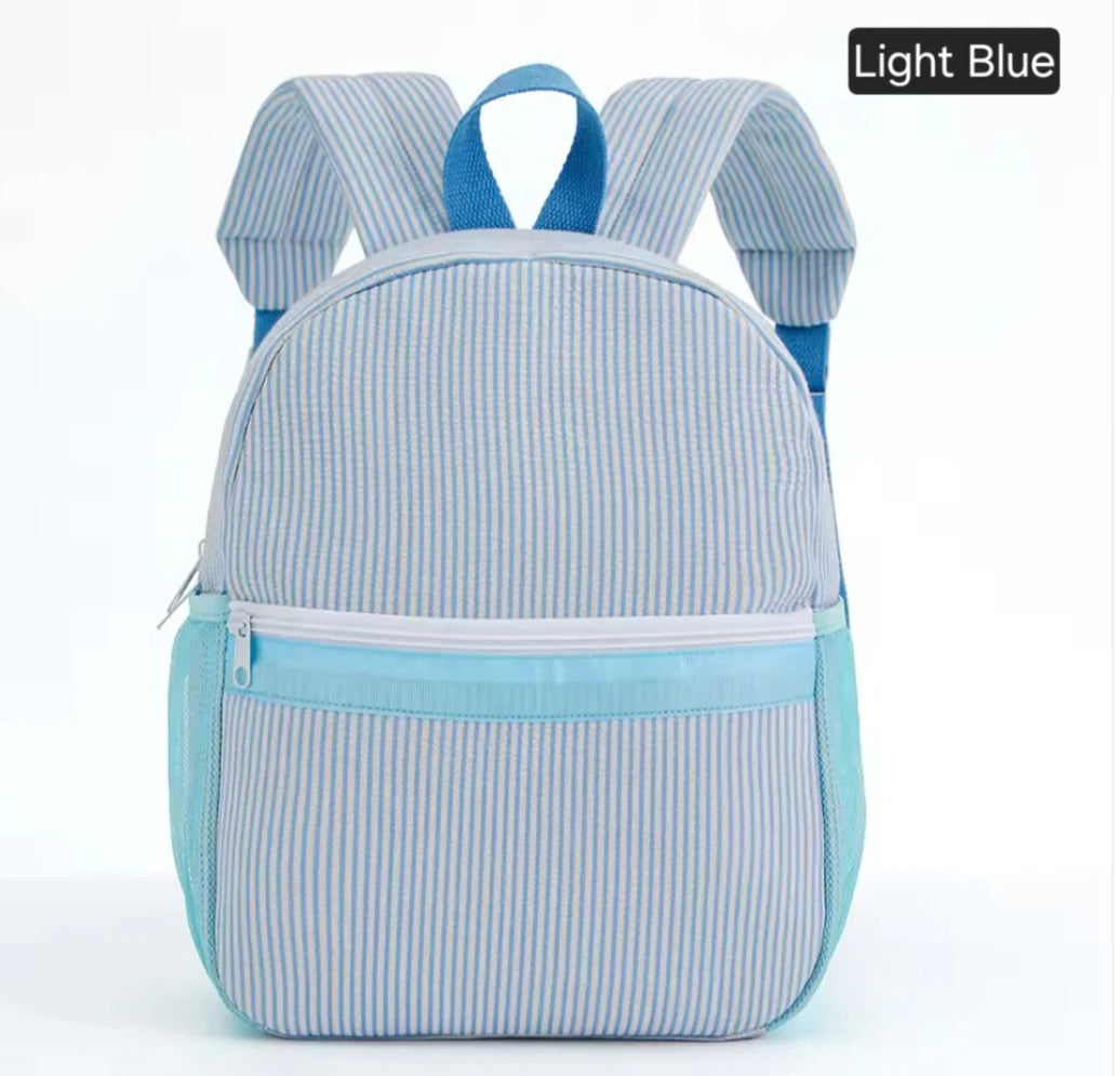 Stripe Backpack - embroidered