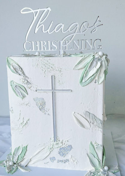 Christening/Baptism and Cross topper package