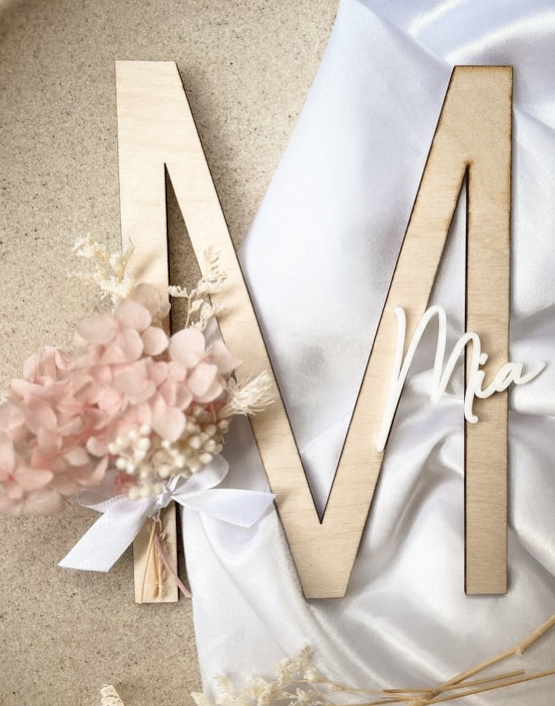 Floral Initial Decor