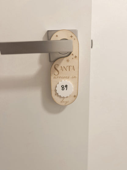 Santa Door Handle Countdown