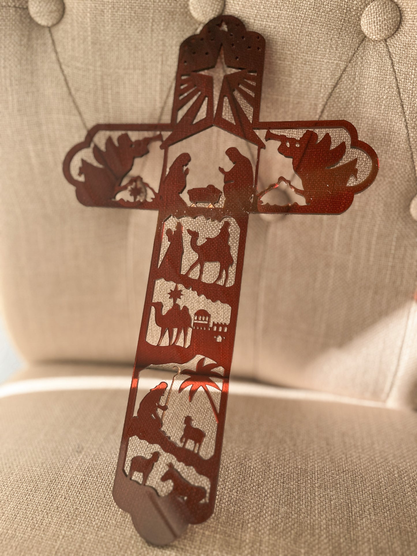 Nativity Scene Cross