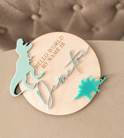 Dinosaur Name Plaque