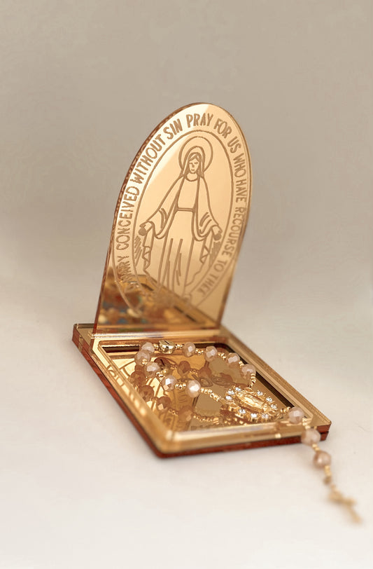 Rosary Display Stand - Mother Mary