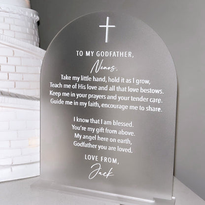 Godparent Proposal Plaque