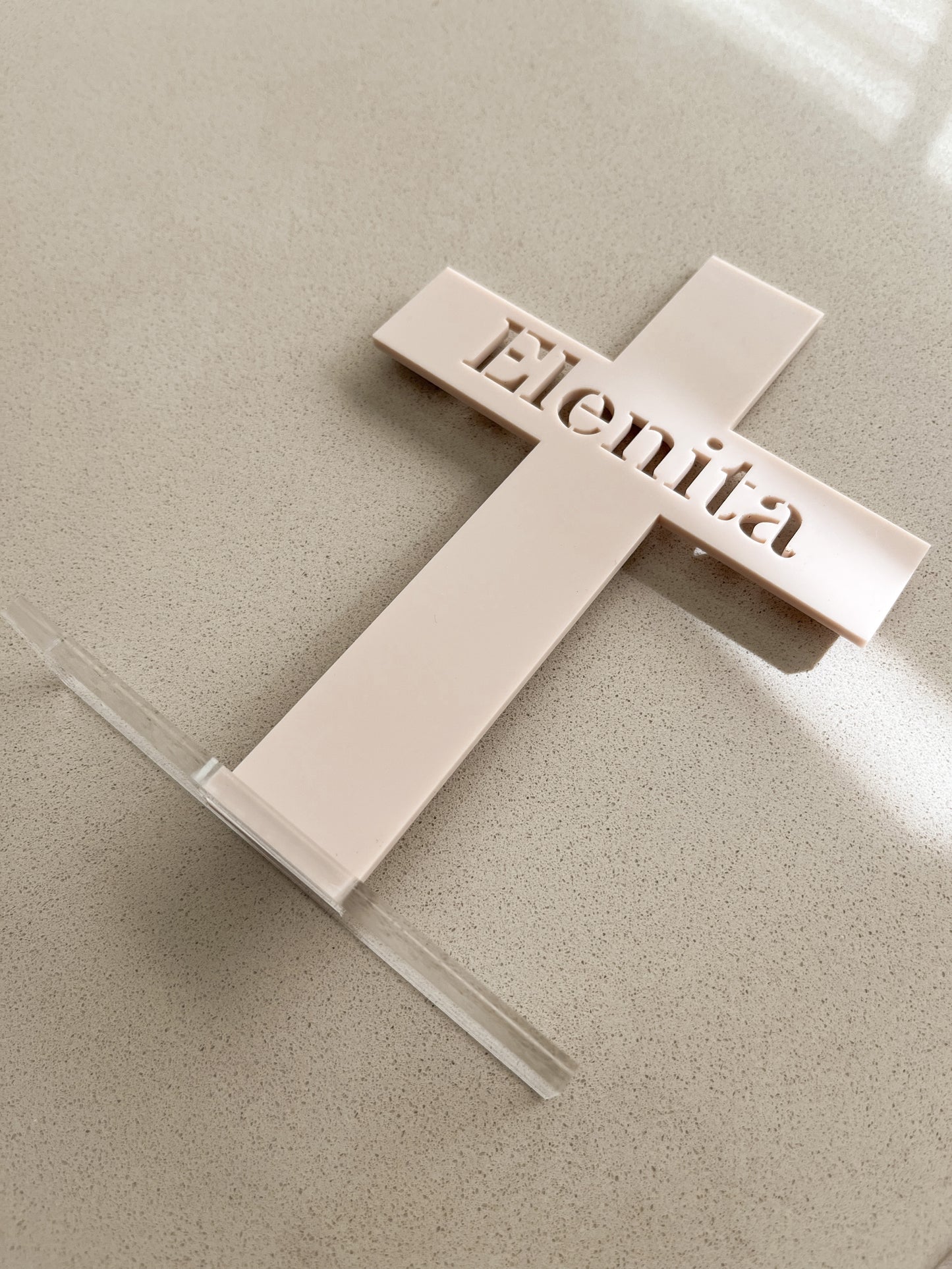 Acrylic Cross Name Stands - Mini