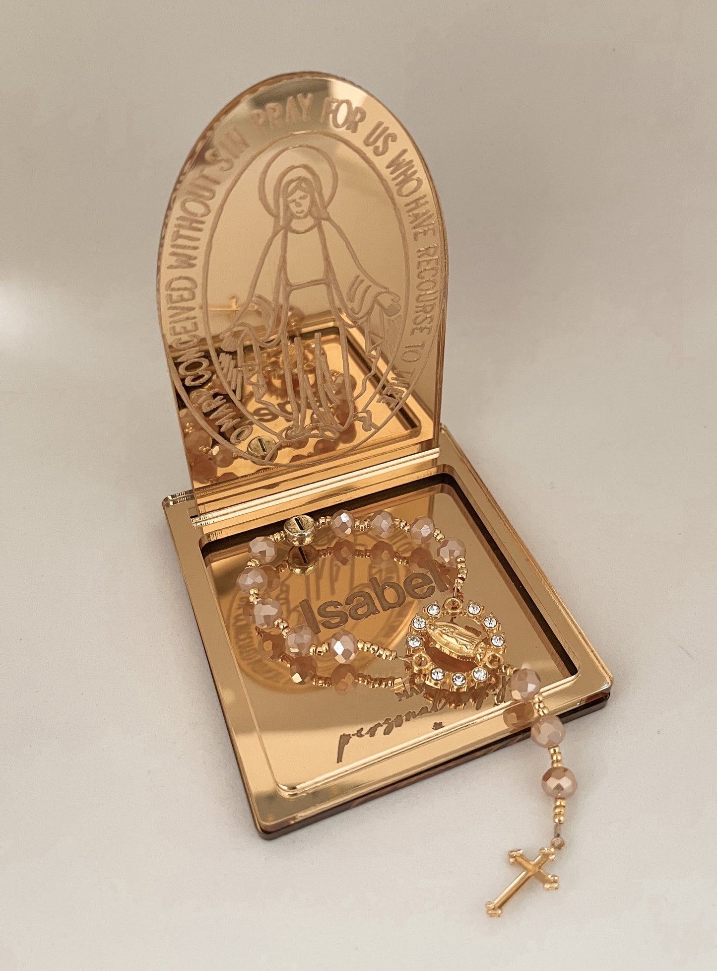 Rosary Display Stand - Mother Mary