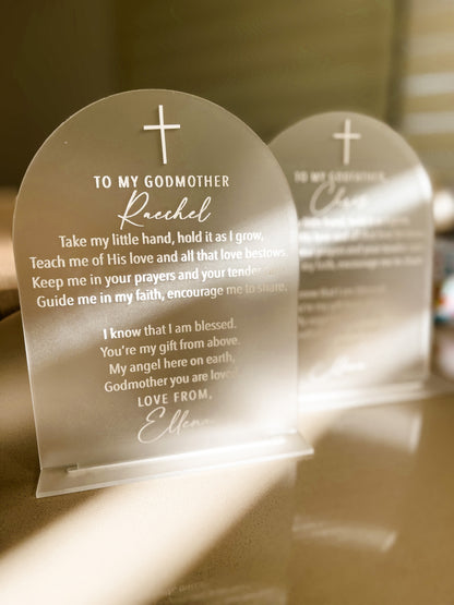 Godparent Proposal Plaque